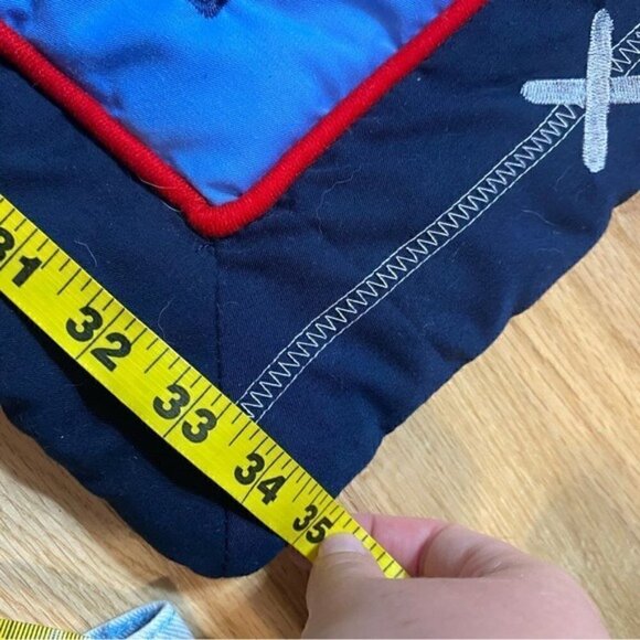 Lambs & Ivy Sports Crib Bedding Set Quilted Blanket Animals Giraffe Monkey Lion - Picture 6 of 7